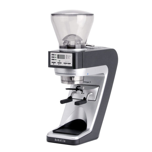 Baratza Sette 270 coffee grinder with digital display on a white background