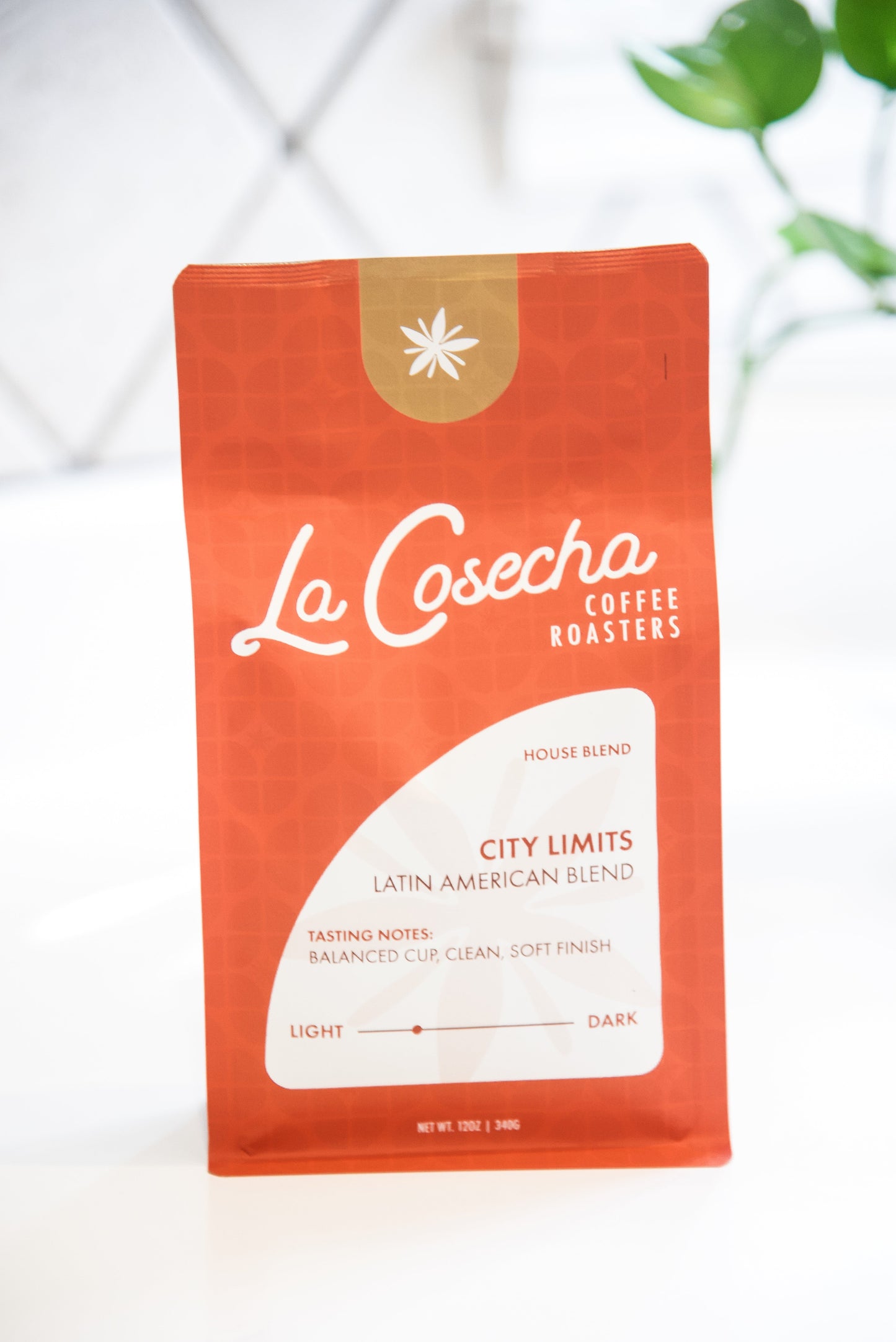 La Cosecha Coffee Roasters City Limits coffee with white background